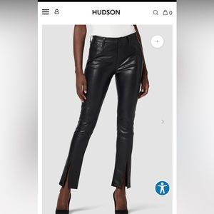 NWT Hudson Barbara Faux Leather High-Rise Bootcut Pants.  🫶🏼. Size 28p